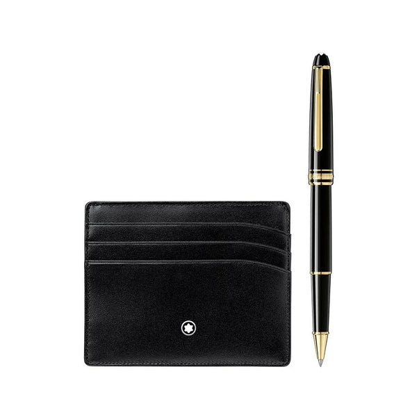 Gift Set with Meisterstuck Gold line Classique And pocket holder 6cc Wallet - 1